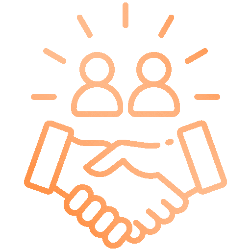 Handshake support icon